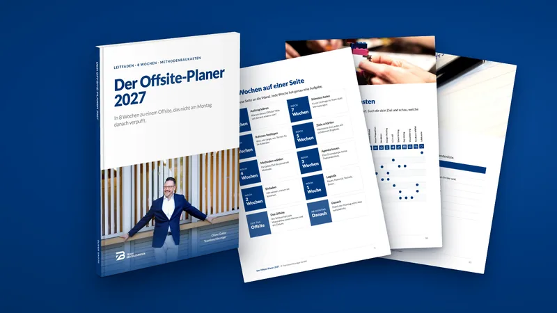 Der Offsite-Planer 2027 als Buch mit aufgefächerten Seiten